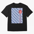 Manchester United 94 Away Jersey Pattern Oversized T-Shirt Celebrate Global Passion for Match Day Hype around FIFA World Cup 2026 USA Canada Mexico, Messi and Cristiano Ronaldo, Brazil, Stadium Memories, Football Loyalty, International Chants and