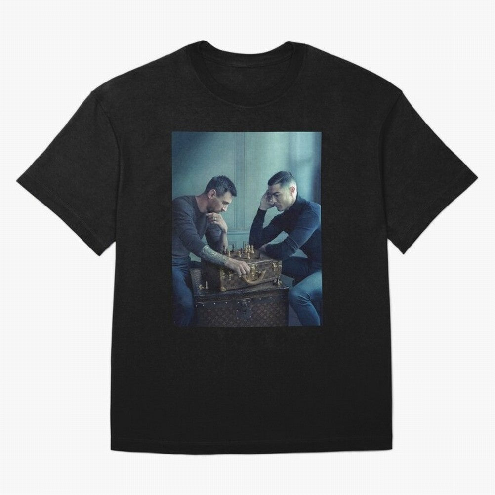 Messi and Ronaldo Chess Shirt, Vintage Lionel Messi Shirt, Lionel Messi Sweatshirt, Messi Hoodie, Retro Messi Hoodie Oversized T-Shirt Bring Champion Energy into Global Football Passion for FIFA World Cup 2026 Group Stage, Featuring Cristiano