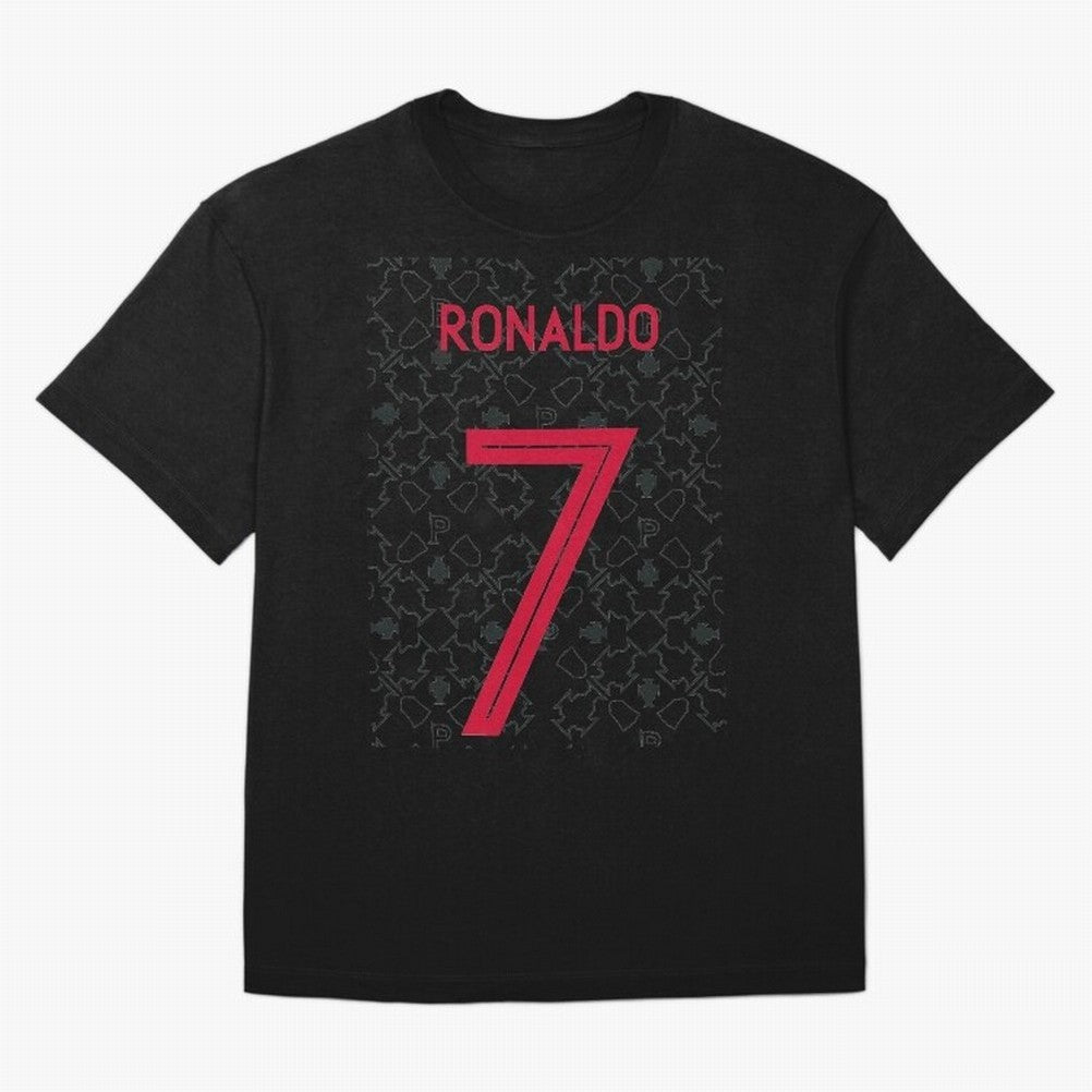 Christiano Ronaldo Portugal Away Jersey 2020 Oversized T-Shirt Elevate Global Football Passion for FIFA World Cup 2026 Group Stage, Made for Mbappe and Neymar, Portugal, Spain and Germany, Sports Nostalgia, International Competition, Famous Players