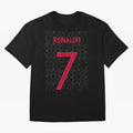 Christiano Ronaldo Portugal Away Jersey 2020 Oversized T-Shirt Elevate Global Football Passion for FIFA World Cup 2026 Group Stage, Made for Mbappe and Neymar, Portugal, Spain and Germany, Sports Nostalgia, International Competition, Famous Players