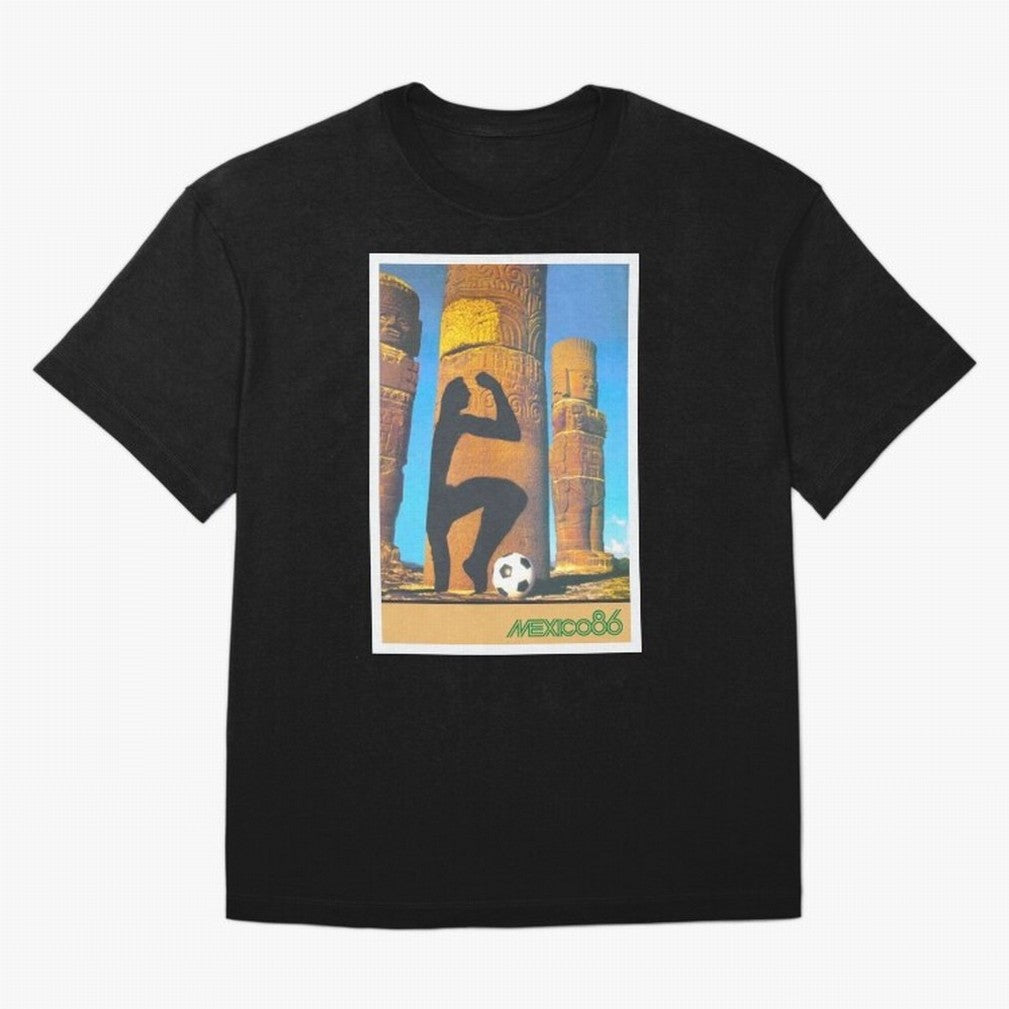 Mexico 86 Oversized T-Shirt Support FIFA World Cup 2026 USA Canada Mexico Spirit, Filled with Brazil, Haaland and Mbappe, Stadium Chants, National Pride, Trophy Dreams and Unforgettable Football Memories; Perfect for Supporters Who Want Bold