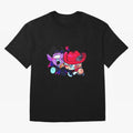 RonaDora chibis Oversized T-Shirt Carry the Dream of the FIFA World Cup 2026 Journey through CR7 Highlights, Portugal, Spain and Germany Pride, Worldwide Fan Energy, Dramatic Goals, Stadium Lights and Championship Celebrations; Ideal for Fans Who