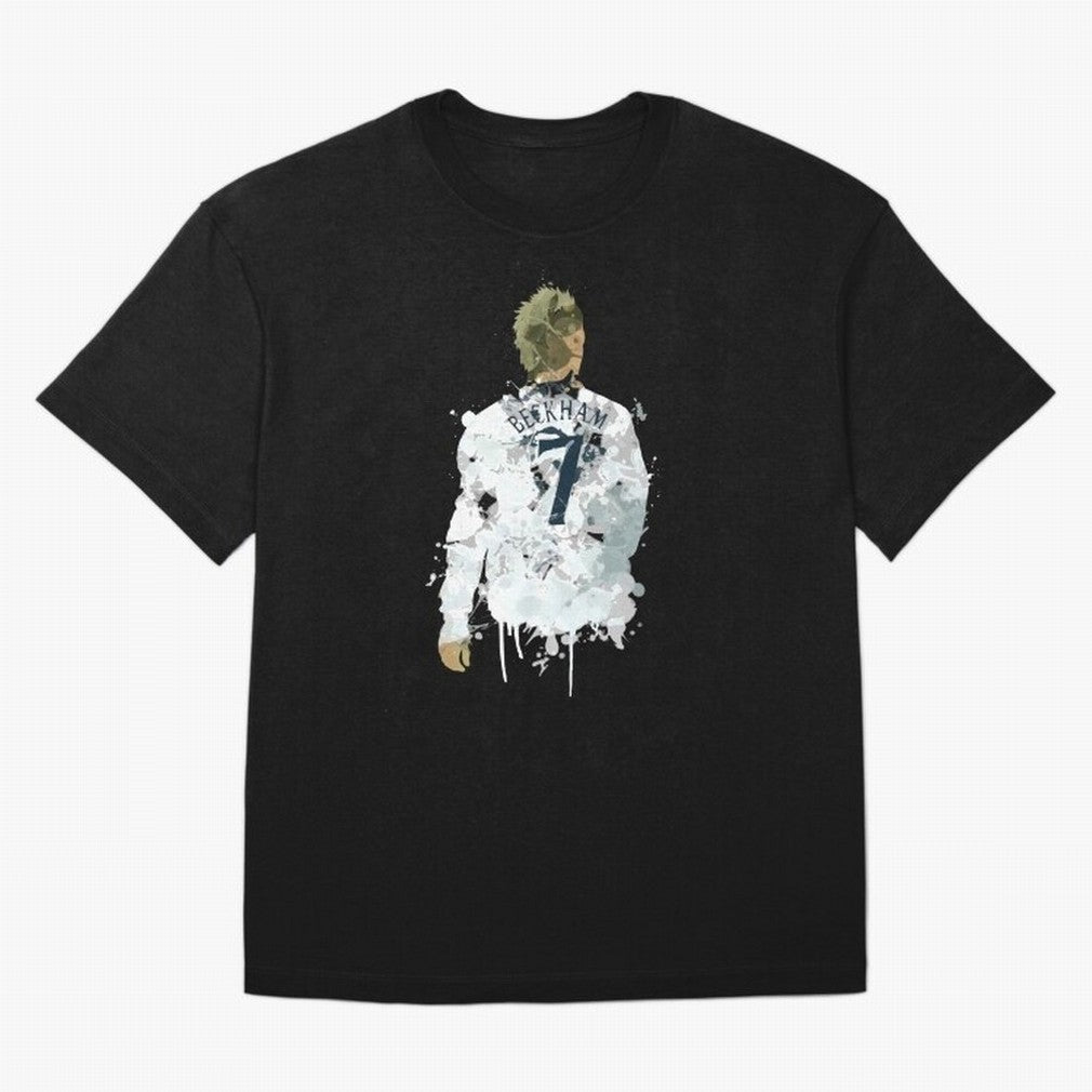 David Beckham England Captain Art Oversized T-Shirt Honor Match Day Hype around FIFA World Cup 2026 USA Canada Mexico, CR7, France, Retro Football Energy, Iconic Rivalries, Trophy Chase Drama and Stadium Atmosphere; Perfect for Fans, Collectors,