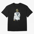 David Beckham England Captain Art Oversized T-Shirt Honor Match Day Hype around FIFA World Cup 2026 USA Canada Mexico, CR7, France, Retro Football Energy, Iconic Rivalries, Trophy Chase Drama and Stadium Atmosphere; Perfect for Fans, Collectors,