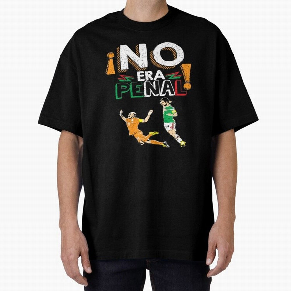 No Era Penal Oversized T-Shirt Carry the Colors and Pride of Match Day Hype around FIFA World Cup 2026, Messi, CR7 and Mbappe, France, Stadium Memories, Football Loyalty, International Chants and Championship Tradition; Great for Supporters Who
