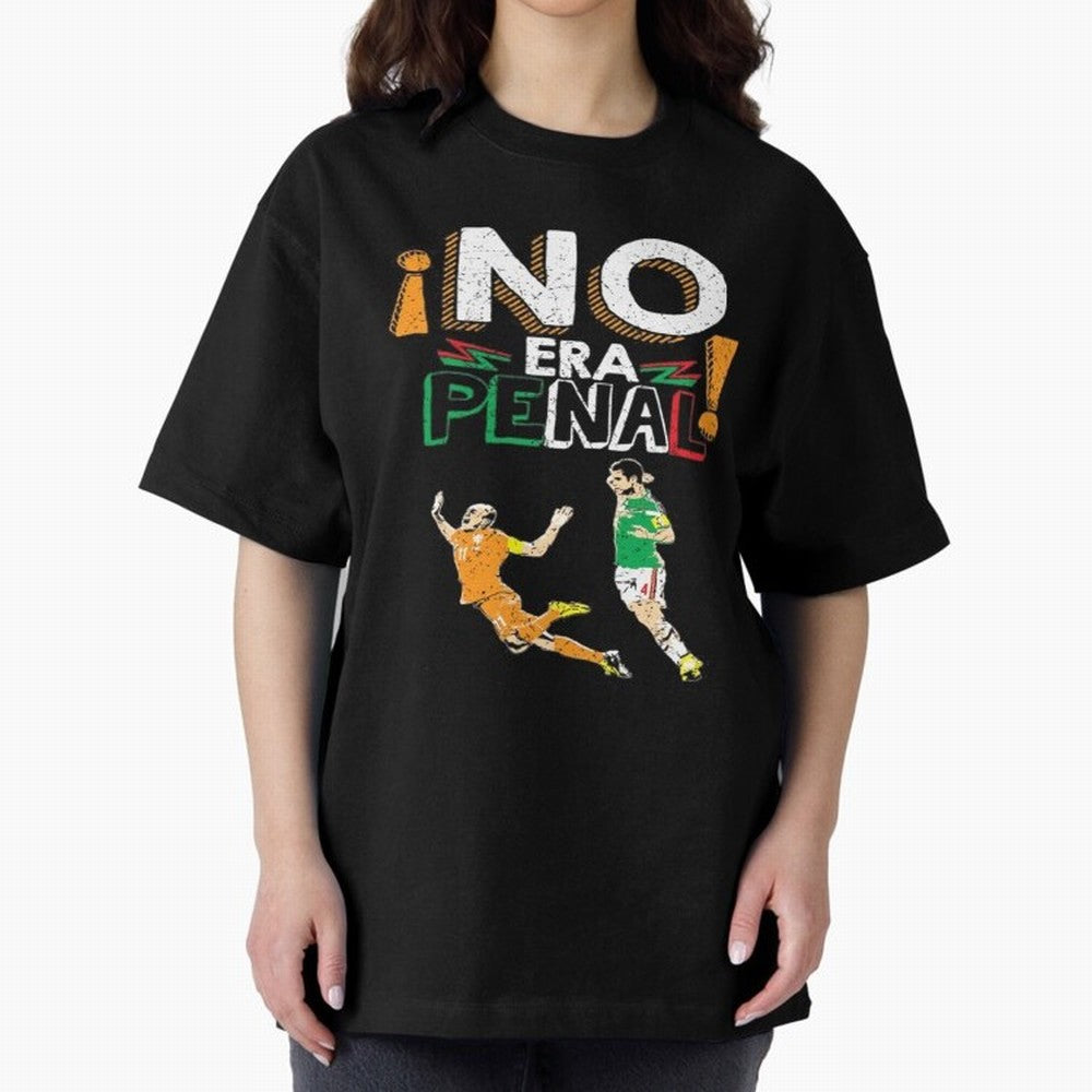 No Era Penal Oversized T-Shirt Carry the Colors and Pride of Match Day Hype around FIFA World Cup 2026, Messi, CR7 and Mbappe, France, Stadium Memories, Football Loyalty, International Chants and Championship Tradition; Great for Supporters Who