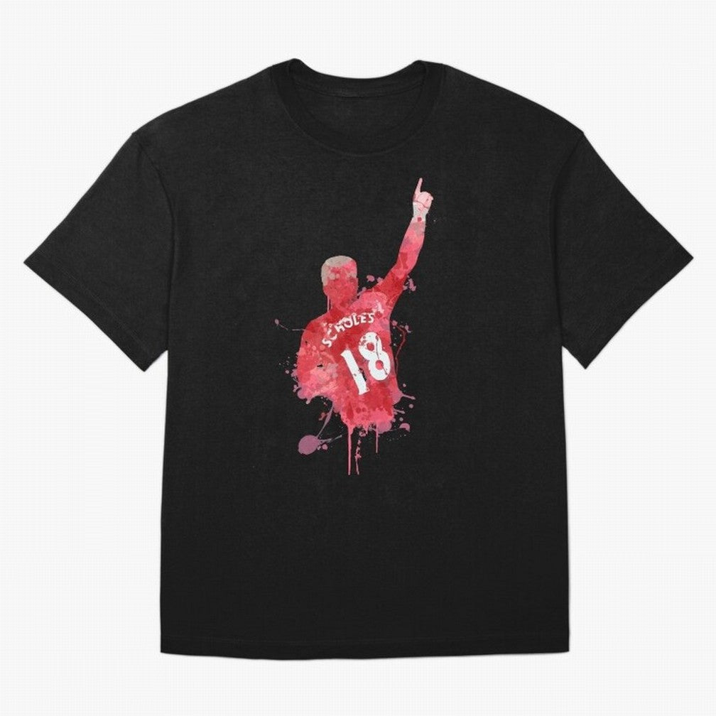 Paul Scholes Manchester United Legend Art Oversized T-Shirt Show Fan Pride Across FIFA World Cup 2026 Group Stage Spirit, Driven by Brazil, Messi, Neymar and Mbappe, Tournament Hype, Historic Matchups, Family Viewing Parties and Global Sports