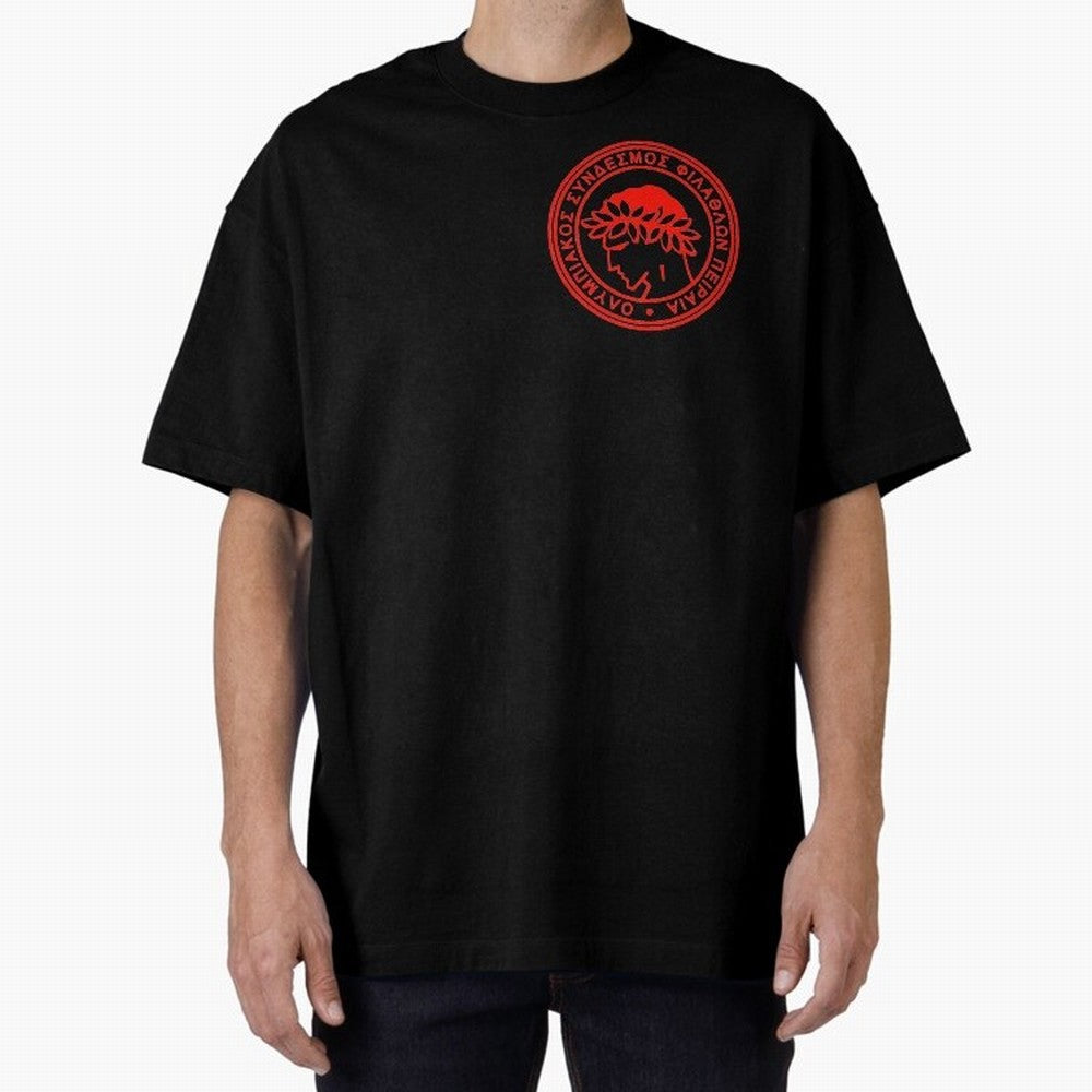 Olympiakos FC Oversized T-Shirt Experience FIFA World Cup 2026 Group Stage Driven by Messi and Cristiano Ronaldo, Portugal, Spain and Germany Energy, Supporter Pride, Iconic Celebrations, Legendary Names and Global Match Day Energy; Made for