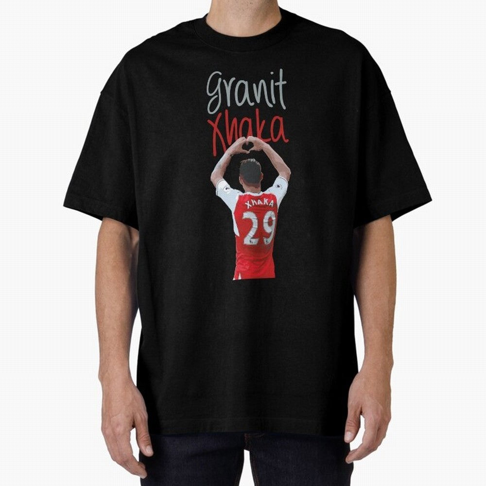 Granit Xhaka Oversized T-Shirt Bring a Vintage Feel to Match Day Hype around FIFA World Cup 2026 USA Canada Mexico, Cristiano Ronaldo, Haaland and CR7, Spain, Football Passion, Legendary Performances, Festival Vibes and Supporter Community; Made