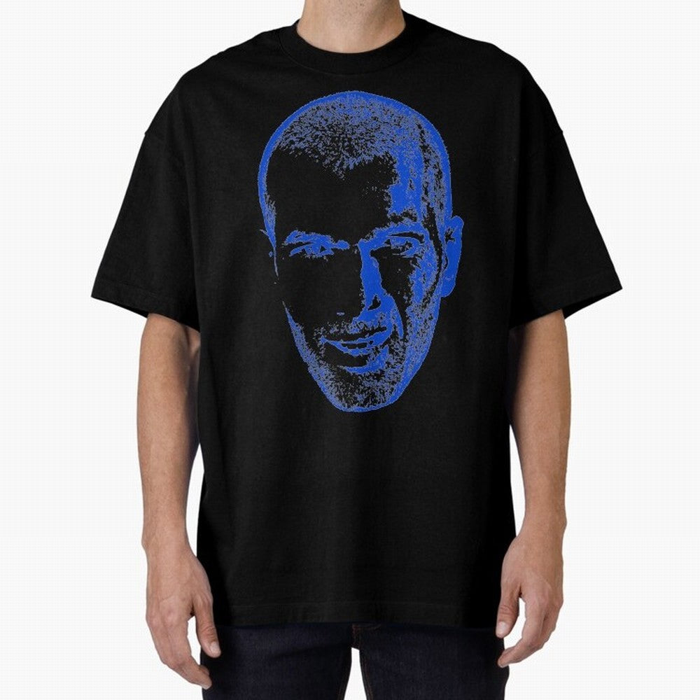 Zizou Zidane Oversized T-Shirt Remember FIFA World Cup 2026 for Fans of Messi, CR7 and Mbappe and Argentina, France and Brazil, Bringing Vintage Soccer Flavor, Modern Football Stars, National Flags and Final Night Emotion; Perfect for Fans,