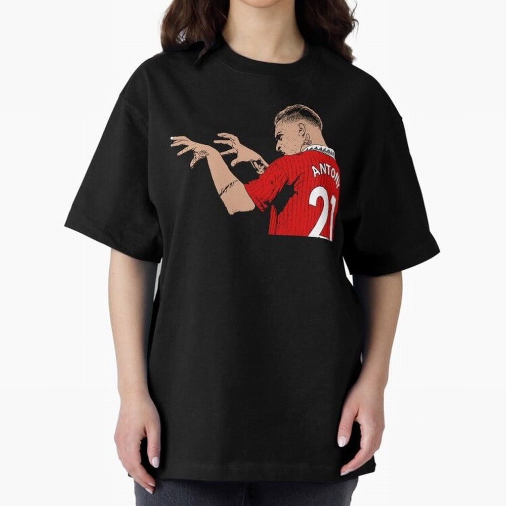 Antony Oversized T-Shirt Elevate FIFA World Cup 2026 Group Stage for Fans of Neymar, Haaland and Cristiano Ronaldo and Germany, Bringing Match Day Excitement, Supporter Culture, Golden Goals and Global Football Passion; Great for Watch Parties,