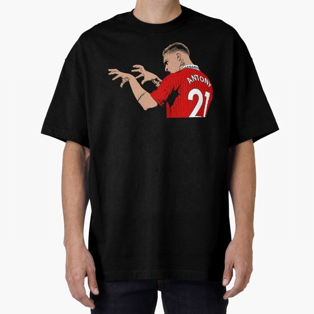 Antony Oversized T-Shirt Elevate FIFA World Cup 2026 Group Stage for Fans of Neymar, Haaland and Cristiano Ronaldo and Germany, Bringing Match Day Excitement, Supporter Culture, Golden Goals and Global Football Passion; Great for Watch Parties,
