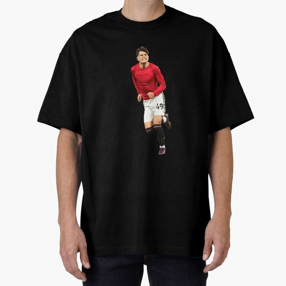 Alejandro Garnacho celebration Oversized T-Shirt Bring Match Day Fire to the FIFA World Cup 2026 Journey through Neymar Highlights, Argentina and Brazil Pride, Stadium Memories, Football Loyalty, International Chants and Championship Tradition;