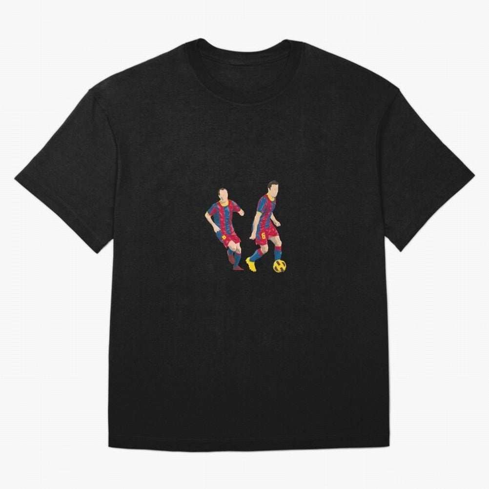 Andres Iniesta and Xavi Minimalist Oversized T-Shirt Discover Match Day Hype around FIFA World Cup 2026, Cristiano Ronaldo, Haaland and CR7, England, France and Netherlands, Classic Soccer Heritage, Championship Pressure, Fan Loyalty and