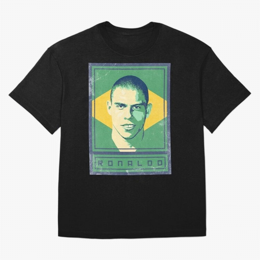 Ronaldo Brasil Oversized T-Shirt Back Your Heroes with Global Football Passion for FIFA World Cup 2026, Celebrating Neymar, Netherlands, Championship Spirit, Famous Goals, Roaring Crowds and International Football Unity; Great for Watch Parties,