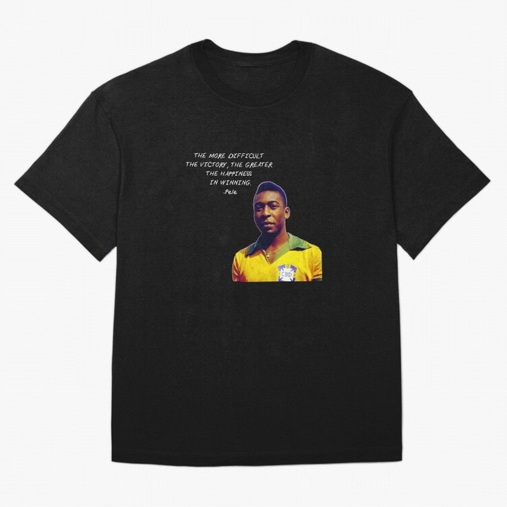 Pele Quote Oversized T-Shirt Get Ready for Match Day Hype around FIFA World Cup 2026, Mbappe and Neymar, England, Football Passion, Legendary Performances, Festival Vibes and Supporter Community; Created for Match Day Parties, Soccer Gifts, Fan
