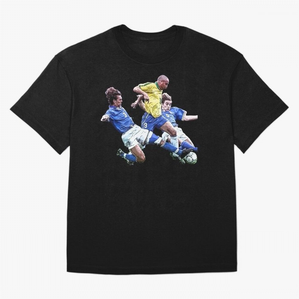 Ronaldo vs Maldini & Cannavaro Oversized T-Shirt Spotlight FIFA World Cup 2026 Group Stage for Fans of Messi, Neymar and Mbappe and England, Bringing Tournament Hype, Historic Matchups, Family Viewing Parties and Global Sports Pride; Built for