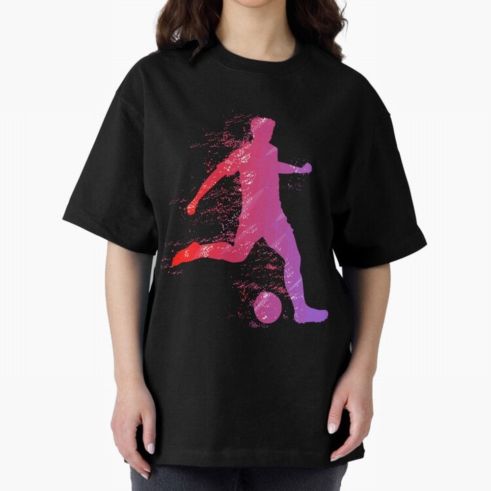 Soccer Player Shoot Oversized T-Shirt Capture Stadium Memories from Match Day Hype around FIFA World Cup 2026, Cristiano Ronaldo, Spain, Football Passion, Legendary Performances, Festival Vibes and Supporter Community; Made for Collectors Who Enjoy