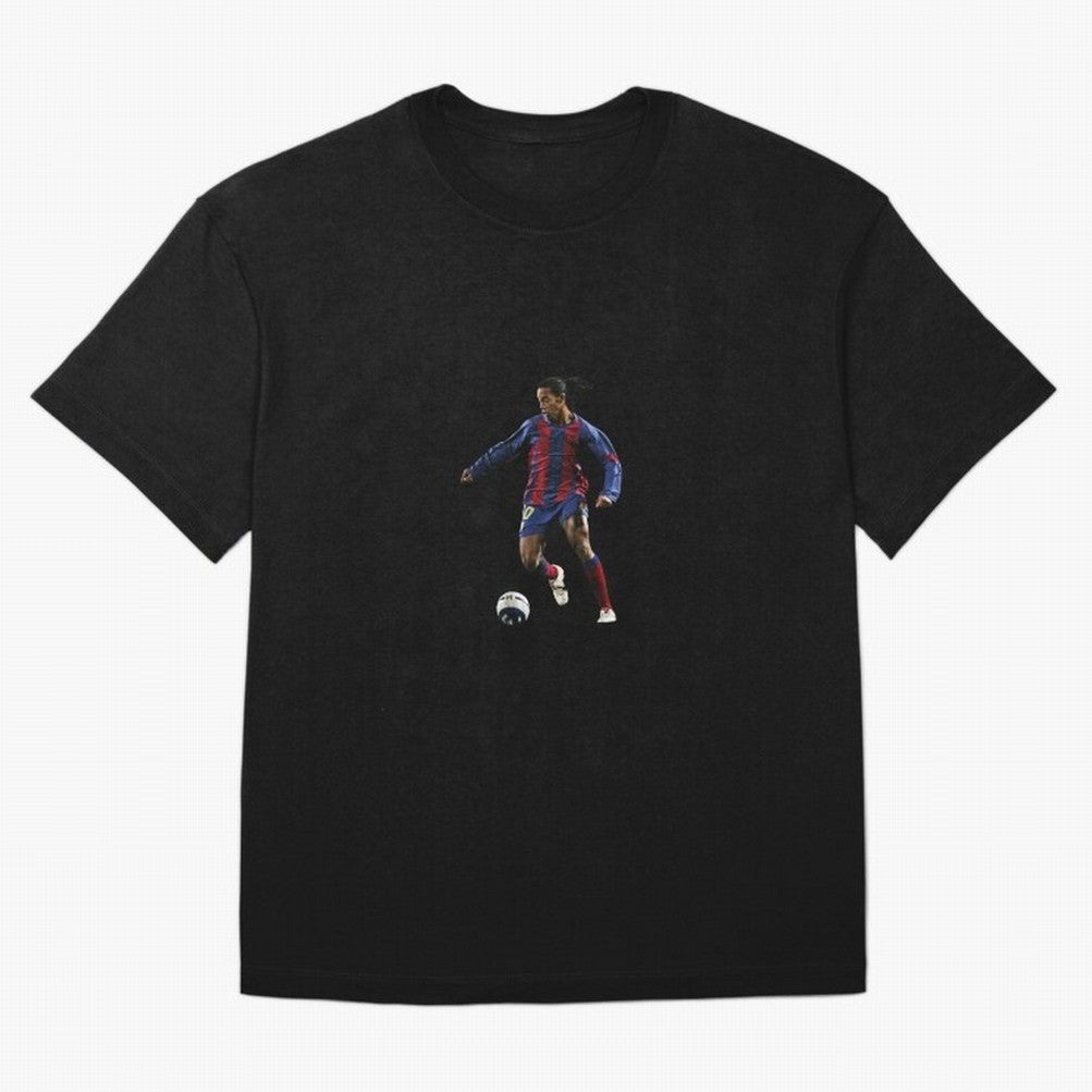 Ronaldinho Gaucho Oversized T-Shirt Keep the Legacy of FIFA World Cup 2026 USA Canada Mexico Spirit, Connected to France, Mbappe, Retro Football Energy, Iconic Rivalries, Trophy Chase Drama and Stadium Atmosphere; Great for Watch Parties, Sports