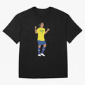 Ronaldinho. Brazil Football. Oversized T-Shirt Feel the Trophy Chase of Global Football Passion for FIFA World Cup 2026 USA Canada Mexico, Featuring Messi and Cristiano Ronaldo, Portugal, Champion Mindset, Group Stage Buzz, Knockout Tension and