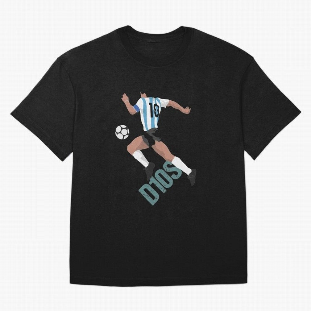 D10S Oversized T-Shirt Honor Football Greatness during Global Football Passion for FIFA World Cup 2026 USA Canada Mexico, Inspired by Cristiano Ronaldo, Haaland and CR7, Portugal, Football Festival Excitement, Trophy Ambitions, Country Rivalries