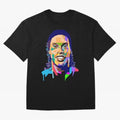 Ronaldinho Oversized T-Shirt Celebrate Fan Favorites in Global Football Passion for FIFA World Cup 2026 Group Stage, with Cristiano Ronaldo, Haaland and CR7, Spain, Match Day Excitement, Supporter Culture, Golden Goals and Global Football Passion;
