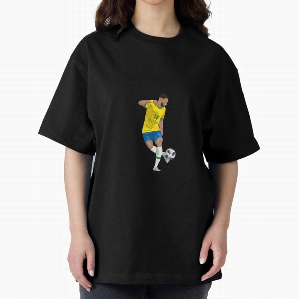 Neymar JR Minimalist Oversized T-Shirt Celebrate the Stars of Global Football Passion for FIFA World Cup 2026, Filled with Neymar, Haaland and Cristiano Ronaldo, England and Germany, Champion Mindset, Group Stage Buzz, Knockout Tension and