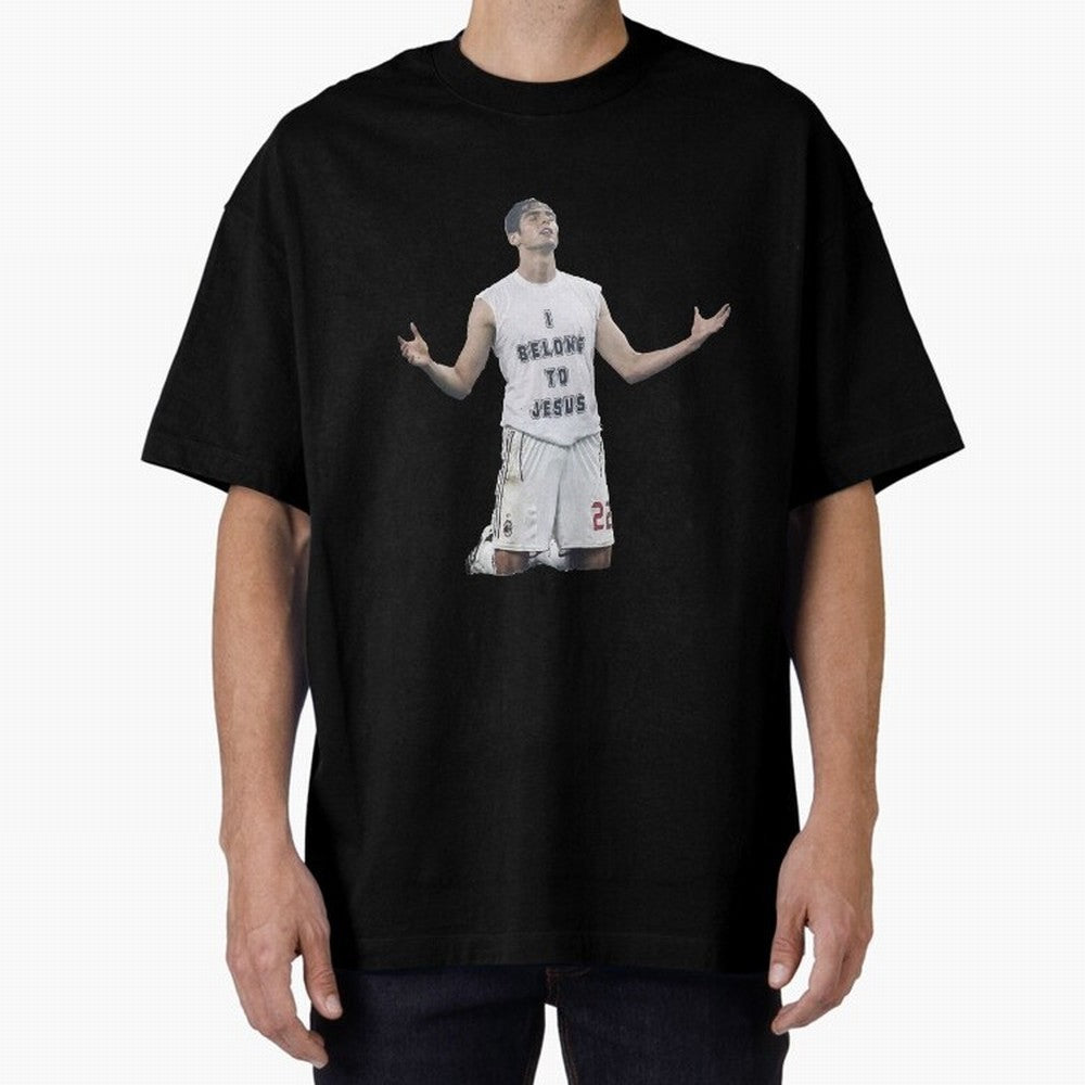 Ricardo Kaka wearing  I belong to Jesus  t-shirt sticker for football lovers Oversized T-Shirt Carry the Dream of Match Day Hype around FIFA World Cup 2026 Group Stage, Messi, England, France and Netherlands, Retro Football Energy, Iconic