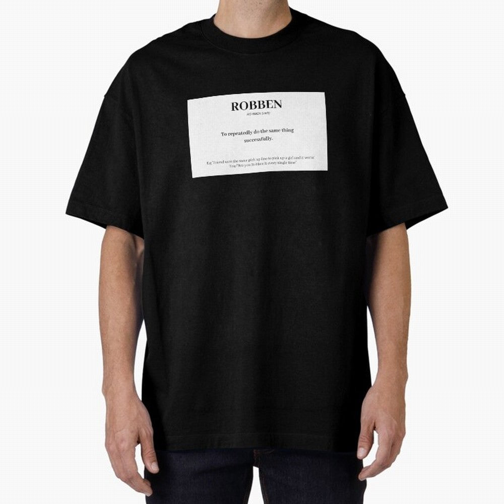 ROBBEN Oversized T-Shirt Bring World Football Passion into FIFA World Cup 2026 USA Canada Mexico Featuring Haaland and Mbappe, Spain Energy, Championship Spirit, Famous Goals, Roaring Crowds and International Football Unity; Created for Match Day