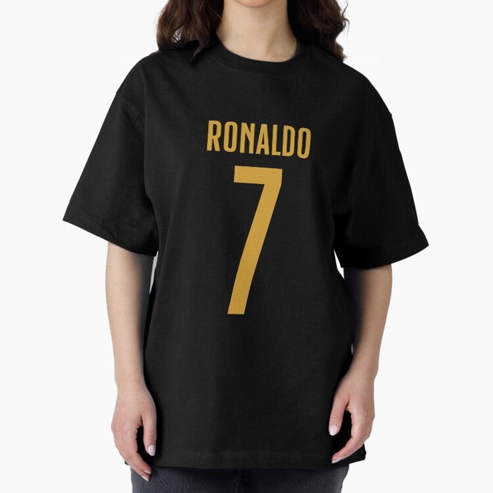 Christiano Ronaldo Portugal Jersey 2023 Oversized T-Shirt Represent FIFA World Cup 2026 Group Stage Inspired by Messi, CR7 and Mbappe, France Energy, Football History, Final Match Energy, Crowd Noise and Once in a Lifetime Moments; Made for Die