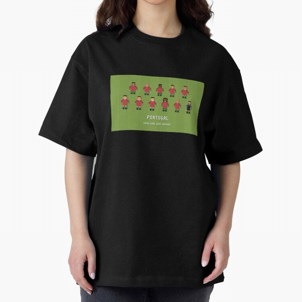 Portugal Euro 2016 Winning Squad Oversized T-Shirt Follow the Final Road of FIFA World Cup 2026 Spirit, Built around Argentina, France and Brazil, Mbappe, Stadium Memories, Football Loyalty, International Chants and Championship Tradition; Ideal