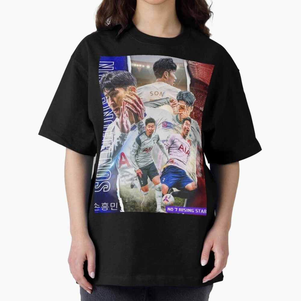 THE 7 STAR SON HEUNG MIN SPECIAL ON REDBUBBLE Oversized T-Shirt Enjoy the Biggest Football Party of Global Football Passion for FIFA World Cup 2026 USA Canada Mexico, Driven by CR7 and Messi, Spain and Netherlands, Goal Celebration Energy,