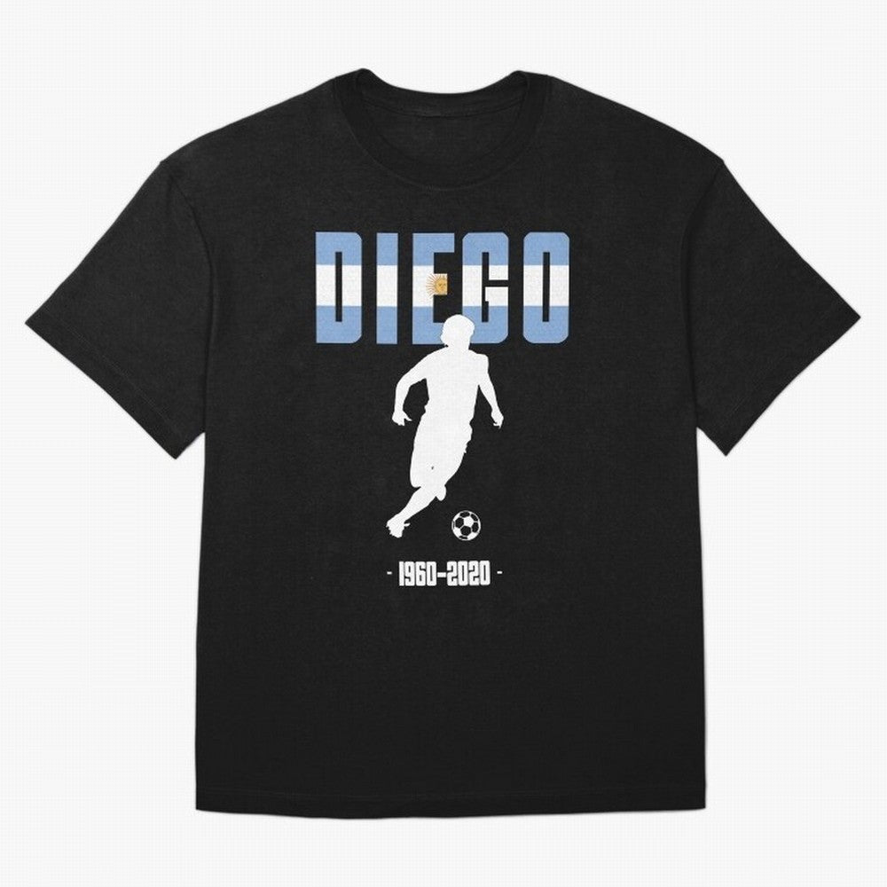 Diego 1960-2020 Oversized T-Shirt Bring Global Tournament Vibes to Match Day Hype around FIFA World Cup 2026, CR7 and Messi, Brazil, Match Day Excitement, Supporter Culture, Golden Goals and Global Football Passion; Made for Die Hard Supporters,