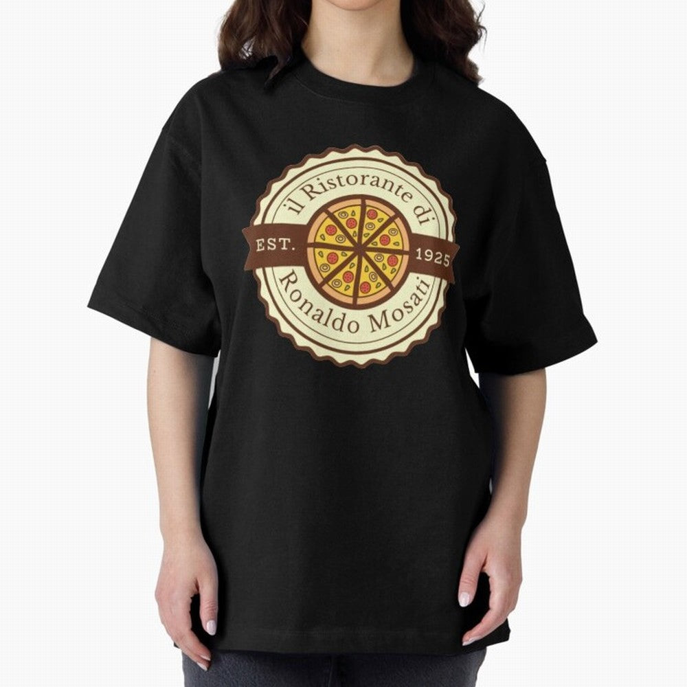 il Ristorante di Ronaldo Mosati Oversized T-Shirt Bring Match Day Fire to Global Football Passion for FIFA World Cup 2026 Group Stage, Built around Cristiano Ronaldo, Haaland and CR7, Portugal, Sports Nostalgia, International Competition, Famous
