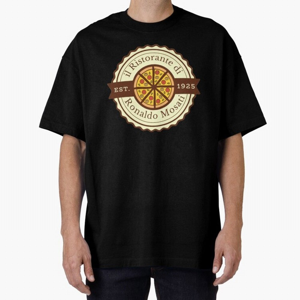 il Ristorante di Ronaldo Mosati Oversized T-Shirt Bring Match Day Fire to Global Football Passion for FIFA World Cup 2026 Group Stage, Built around Cristiano Ronaldo, Haaland and CR7, Portugal, Sports Nostalgia, International Competition, Famous