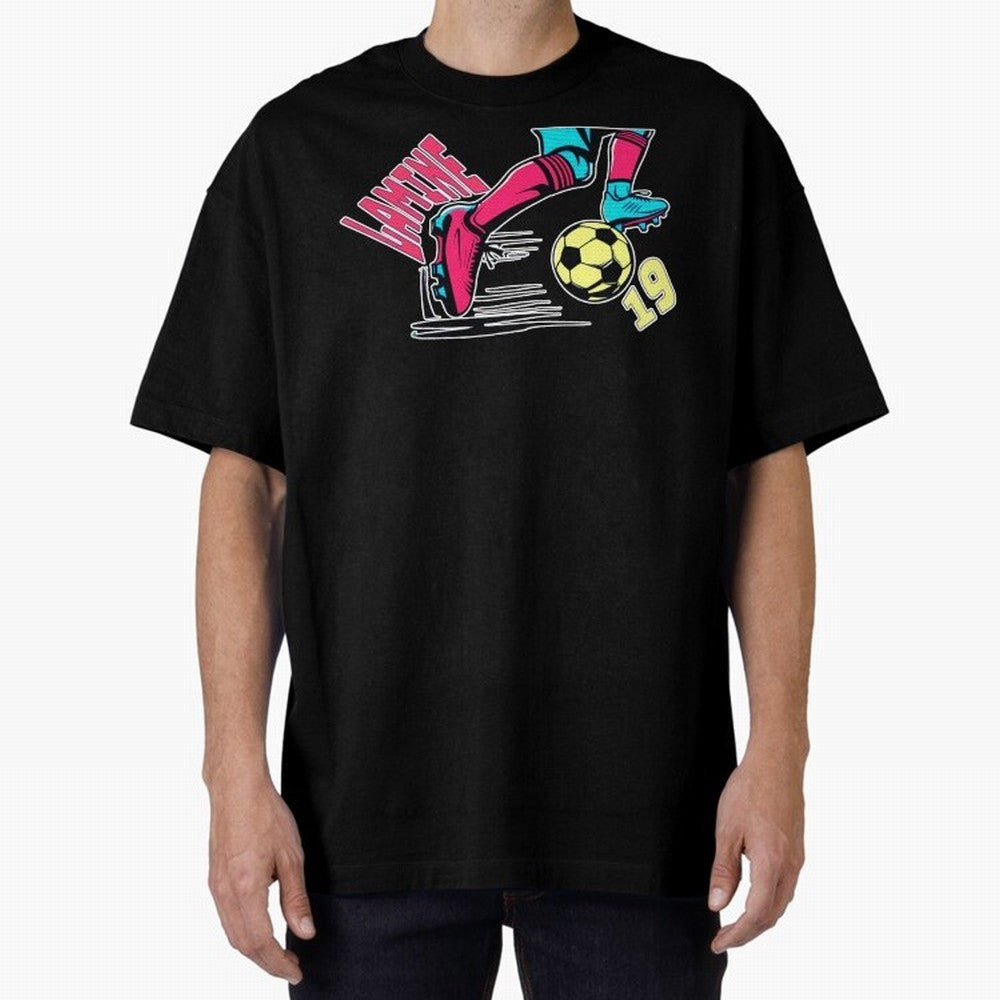 Lamine Yamal Oversized T-Shirt Cheer through Every Moment of FIFA World Cup 2026 USA Canada Mexico Spirit, Highlighting Portugal, Mbappe, Retro Football Energy, Iconic Rivalries, Trophy Chase Drama and Stadium Atmosphere; Made for Collectors Who