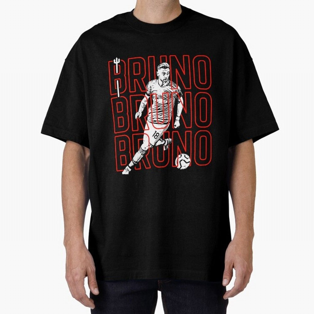 Bruno Fernandes - Manchester United Oversized T-Shirt Show Match Day Excitement for FIFA World Cup 2026 USA Canada Mexico Spirit, Inspired by Argentina, France and Brazil, CR7, Stadium Memories, Football Loyalty, International Chants and