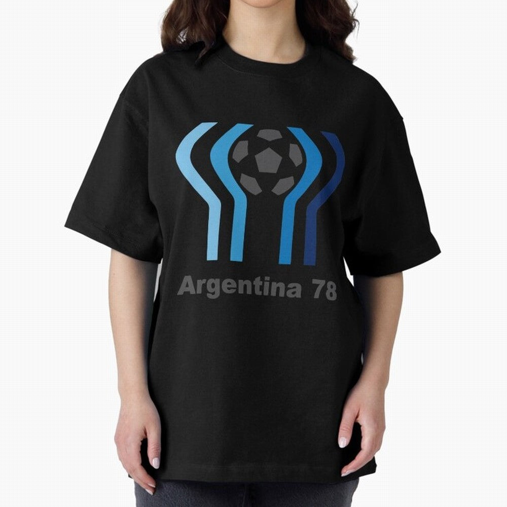 Retro Word Cup Logo1 Oversized T-Shirt Remember Iconic Moments from the FIFA World Cup 2026 Journey through Neymar, Haaland and Cristiano Ronaldo Highlights, Spain Pride, Game Day Rituals, Football Legends, Country Pride and the Road to the Final;