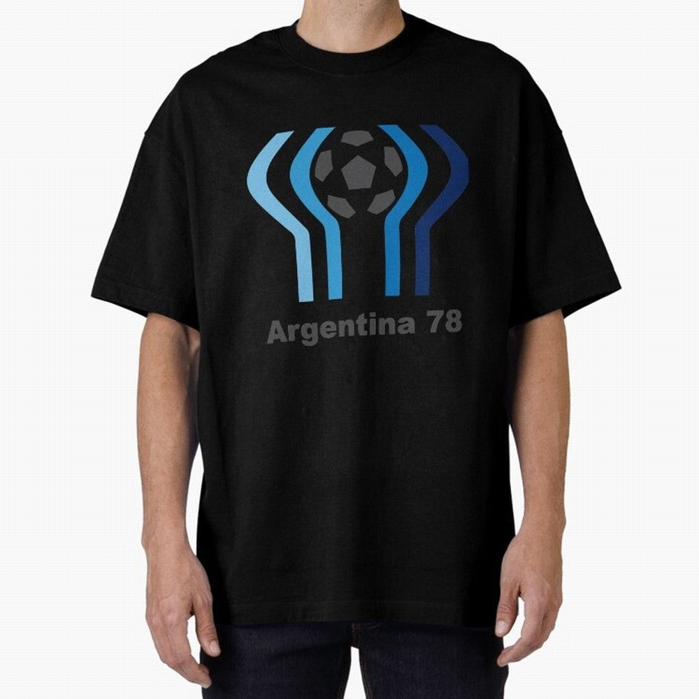 Retro Word Cup Logo1 Oversized T-Shirt Remember Iconic Moments from the FIFA World Cup 2026 Journey through Neymar, Haaland and Cristiano Ronaldo Highlights, Spain Pride, Game Day Rituals, Football Legends, Country Pride and the Road to the Final;