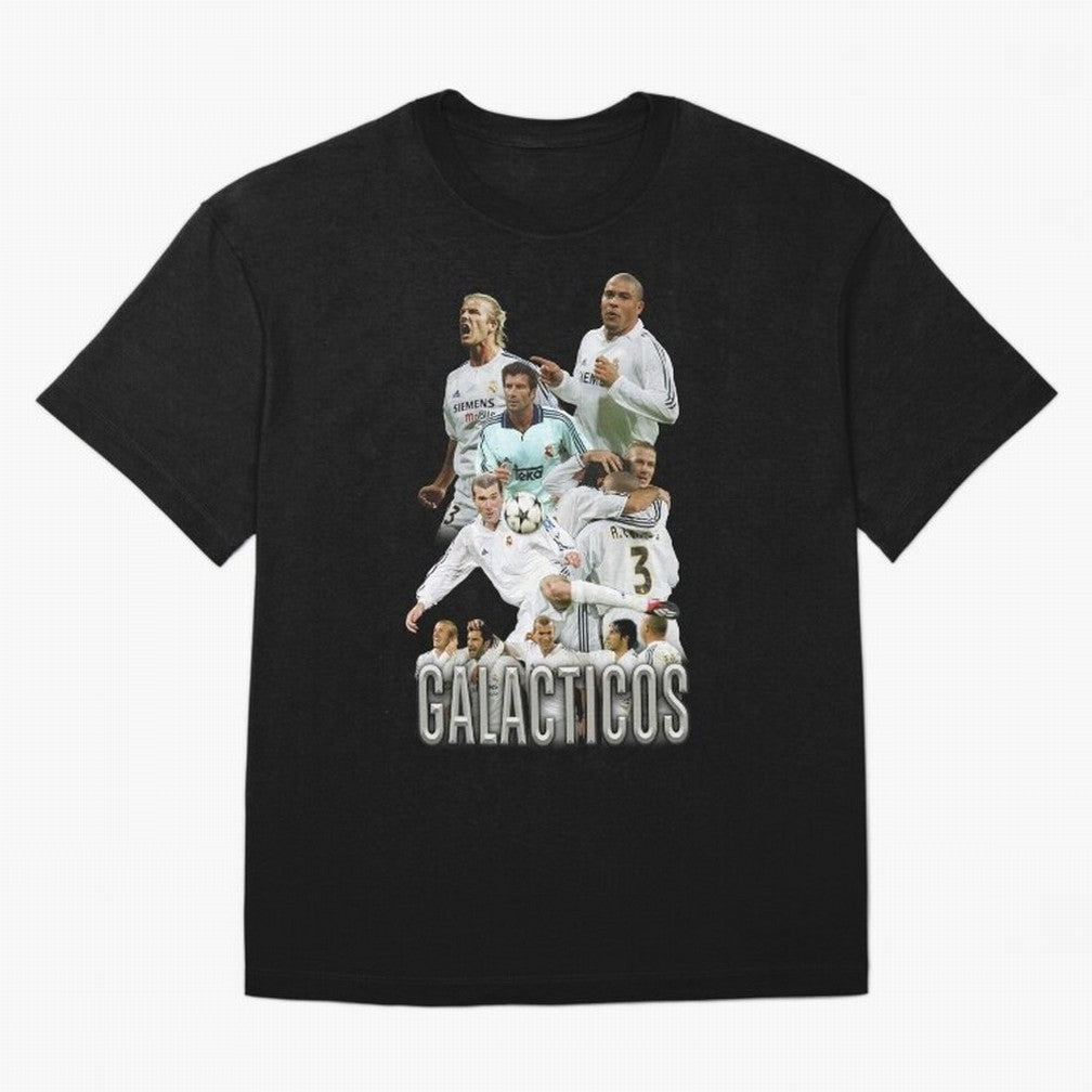 Galacticos Real Madrid Oversized T-Shirt Bring FIFA World Cup 2026 USA Canada Mexico Inspired by Haaland, England Energy, Match Day Excitement, Supporter Culture, Golden Goals and Global Football Passion; Made for Die Hard Supporters, Soccer