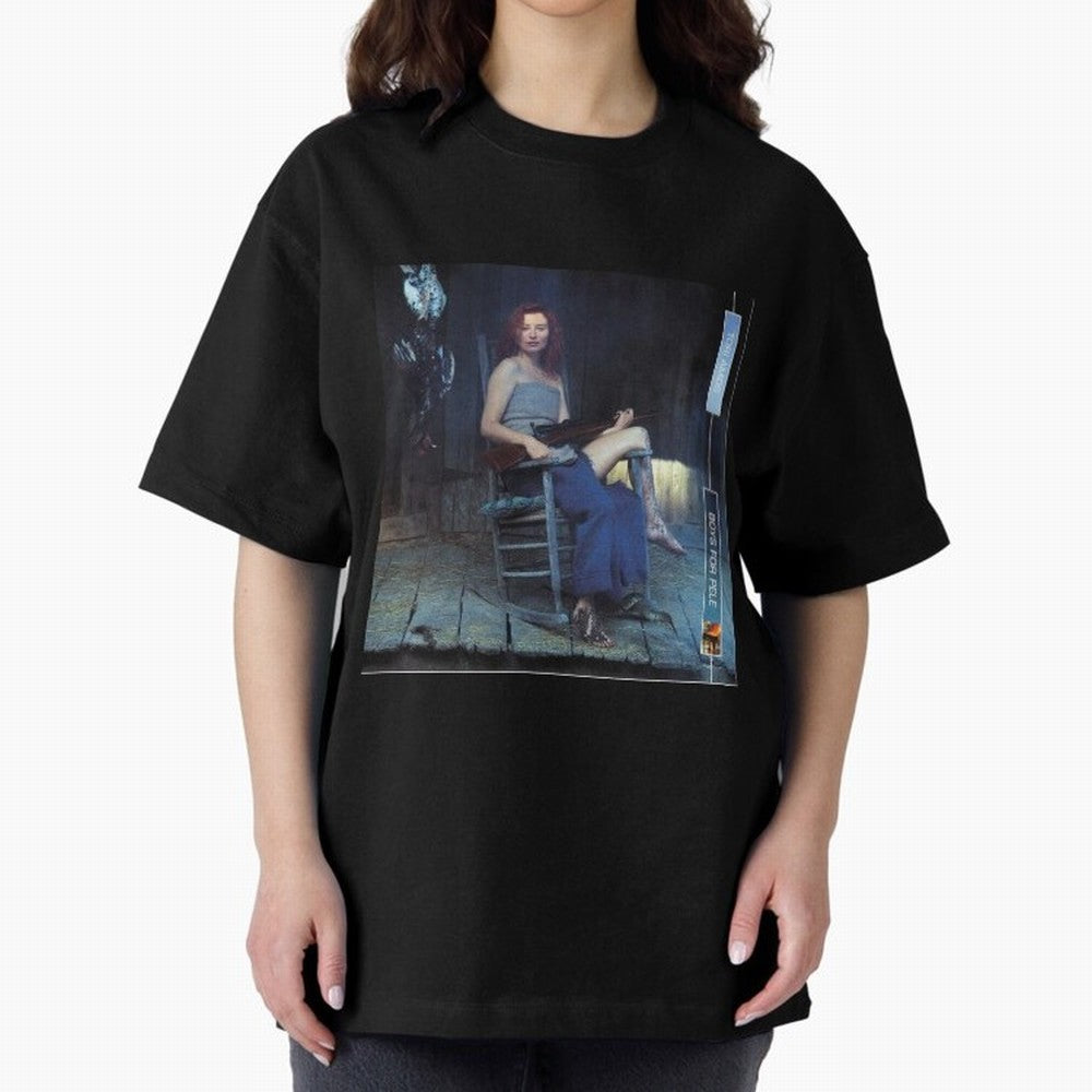 Tori Amos Boys For Pele Album Promo Art Retro Print Oversized T-Shirt Stand Out with Spirit from Global Football Passion for FIFA World Cup 2026 USA Canada Mexico, Centered on Messi, CR7 and Mbappe, Netherlands, Classic Soccer Heritage,
