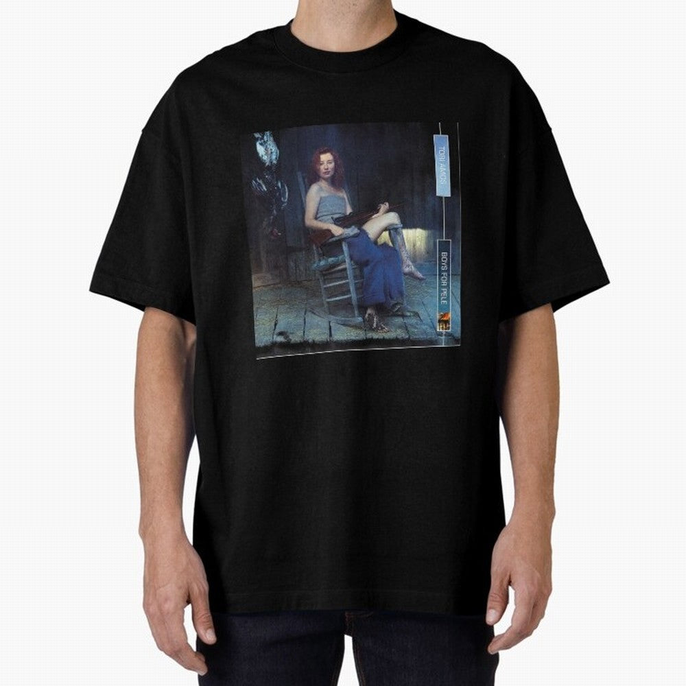 Tori Amos Boys For Pele Album Promo Art Retro Print Oversized T-Shirt Stand Out with Spirit from Global Football Passion for FIFA World Cup 2026 USA Canada Mexico, Centered on Messi, CR7 and Mbappe, Netherlands, Classic Soccer Heritage,