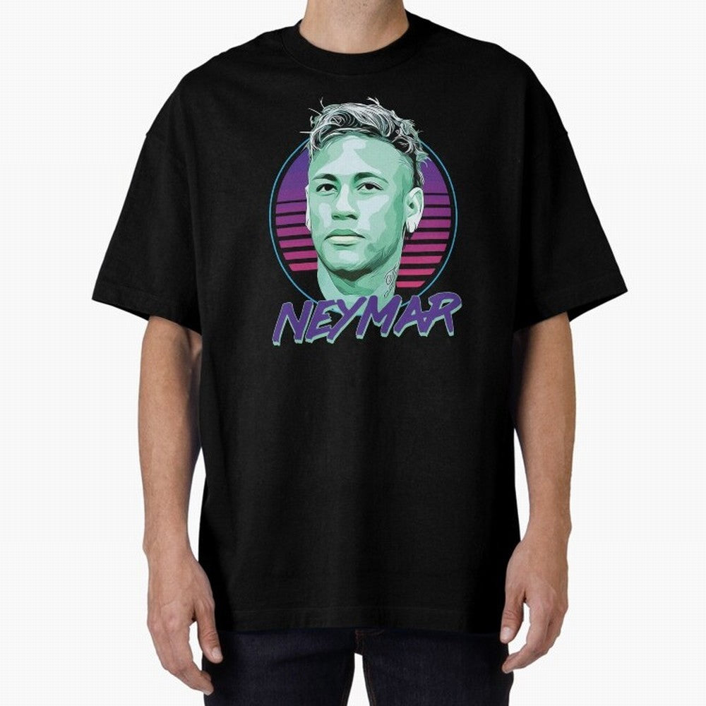 Neymar JR Oversized T-Shirt Carry FIFA World Cup 2026 USA Canada Mexico for Fans of CR7 and Brazil, Bringing Supporter Pride, Iconic Celebrations, Legendary Names and Global Match Day Energy; Perfect for People Who Love Argentina, Brazil, France,