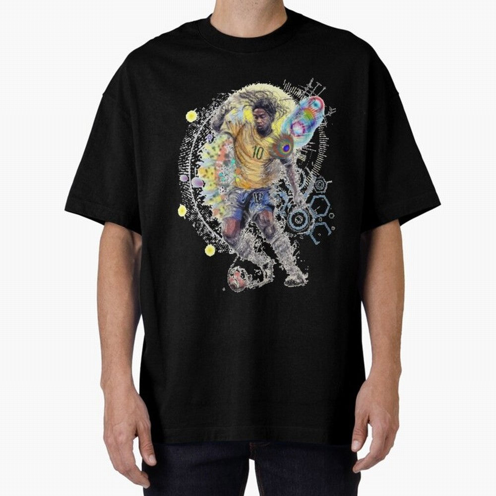 Ronaldin Football Player Oversized T-Shirt Show Your Stadium Side during the FIFA World Cup 2026 Group Stage Journey through Cristiano Ronaldo, Haaland and CR7 Highlights, Portugal, Spain and Germany Pride, Vintage Soccer Flavor, Modern Football