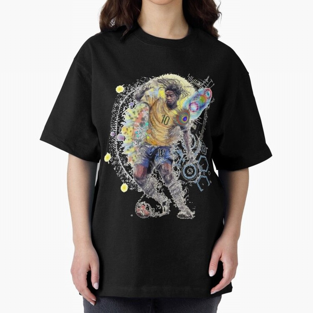 Ronaldin Football Player Oversized T-Shirt Show Your Stadium Side during the FIFA World Cup 2026 Group Stage Journey through Cristiano Ronaldo, Haaland and CR7 Highlights, Portugal, Spain and Germany Pride, Vintage Soccer Flavor, Modern Football