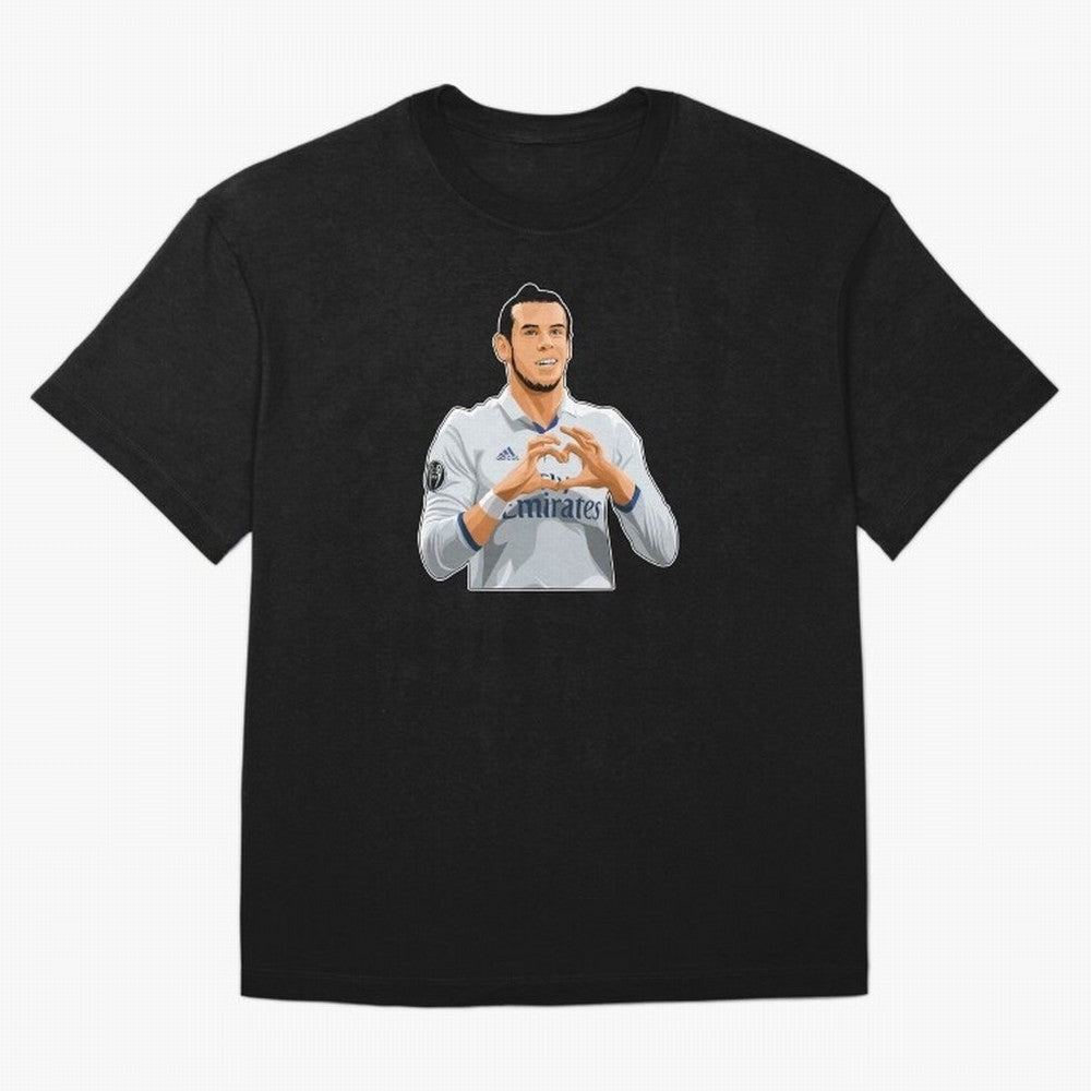 Gareth Bale Love Sign Celebration Oversized T-Shirt Show Passion for the Stars of FIFA World Cup 2026 Group Stage Spirit, Driven by Brazil, Portugal and Argentina, Neymar, Haaland and Cristiano Ronaldo, Worldwide Fan Energy, Dramatic Goals, Stadium