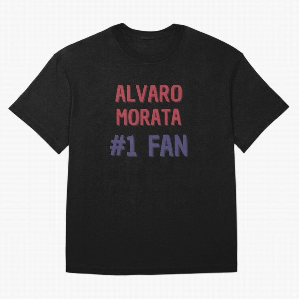 Alvaro Morata - #1 Fan Oversized T-Shirt Bring World Football Passion into the FIFA World Cup 2026 Journey through Messi Highlights, France and Portugal Pride, Fan Favorite Moments, National Team Passion, Big Match Drama and Soccer History; Created