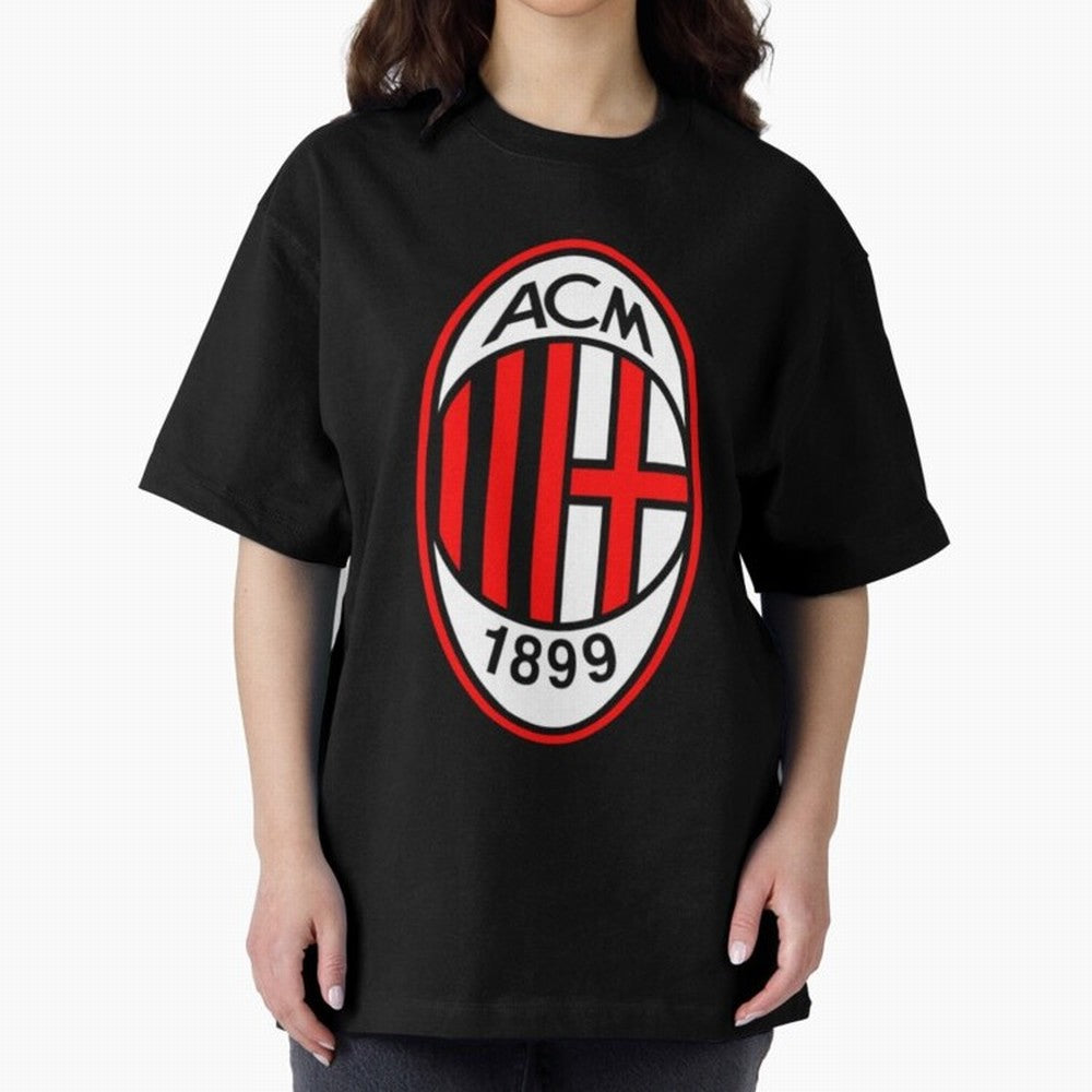 AC Milan Classic . Oversized T-Shirt Show Championship Spirit for FIFA World Cup 2026 Group Stage Featuring CR7 and Messi, England and Germany Energy, Fan Favorite Moments, National Team Passion, Big Match Drama and Soccer History; Ideal for