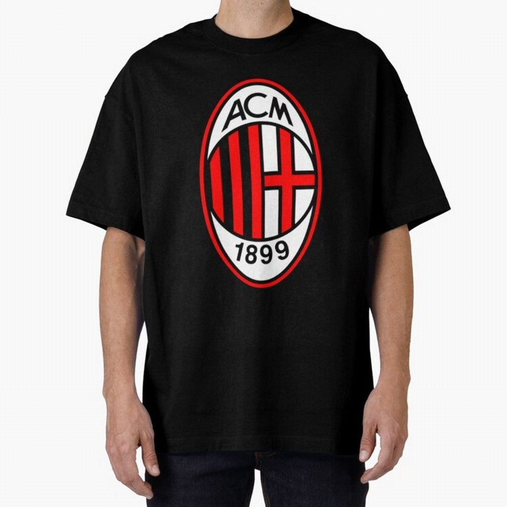 AC Milan Classic . Oversized T-Shirt Show Championship Spirit for FIFA World Cup 2026 Group Stage Featuring CR7 and Messi, England and Germany Energy, Fan Favorite Moments, National Team Passion, Big Match Drama and Soccer History; Ideal for