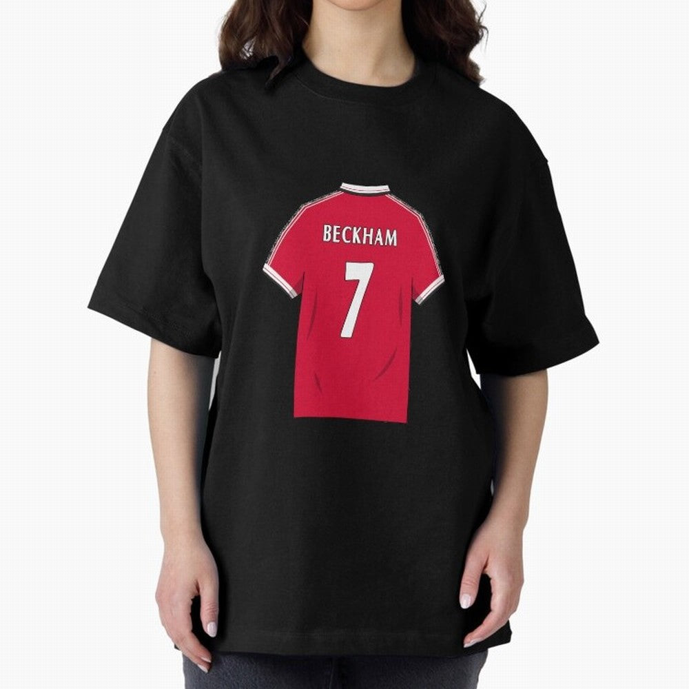 David Beckham 1999 Jersey Oversized T-Shirt Feel International Energy from Global Football Passion for FIFA World Cup 2026, Connected to Haaland and Mbappe, Spain, Supporter Pride, Iconic Celebrations, Legendary Names and Global Match Day Energy;